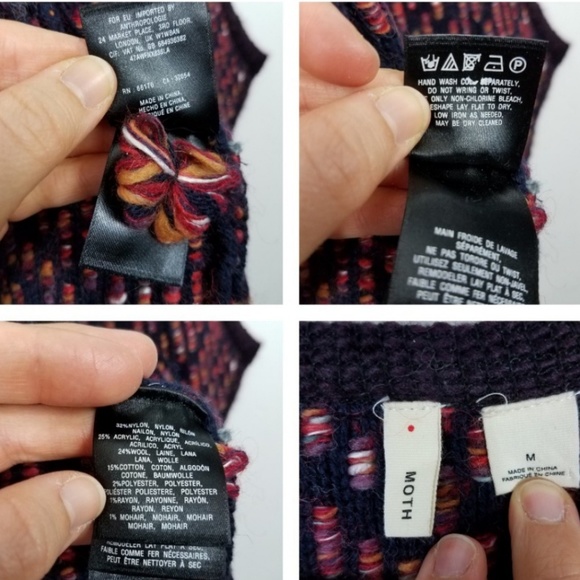 Moth Keavy Open Front Mohair Sweater Jacket - Picture 8 of 8